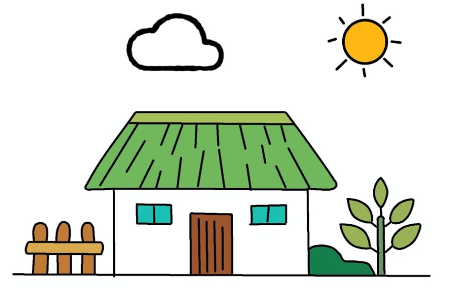 Flat-vector cover showing home mortgage rates, a house, a calendar lock, and APR tags